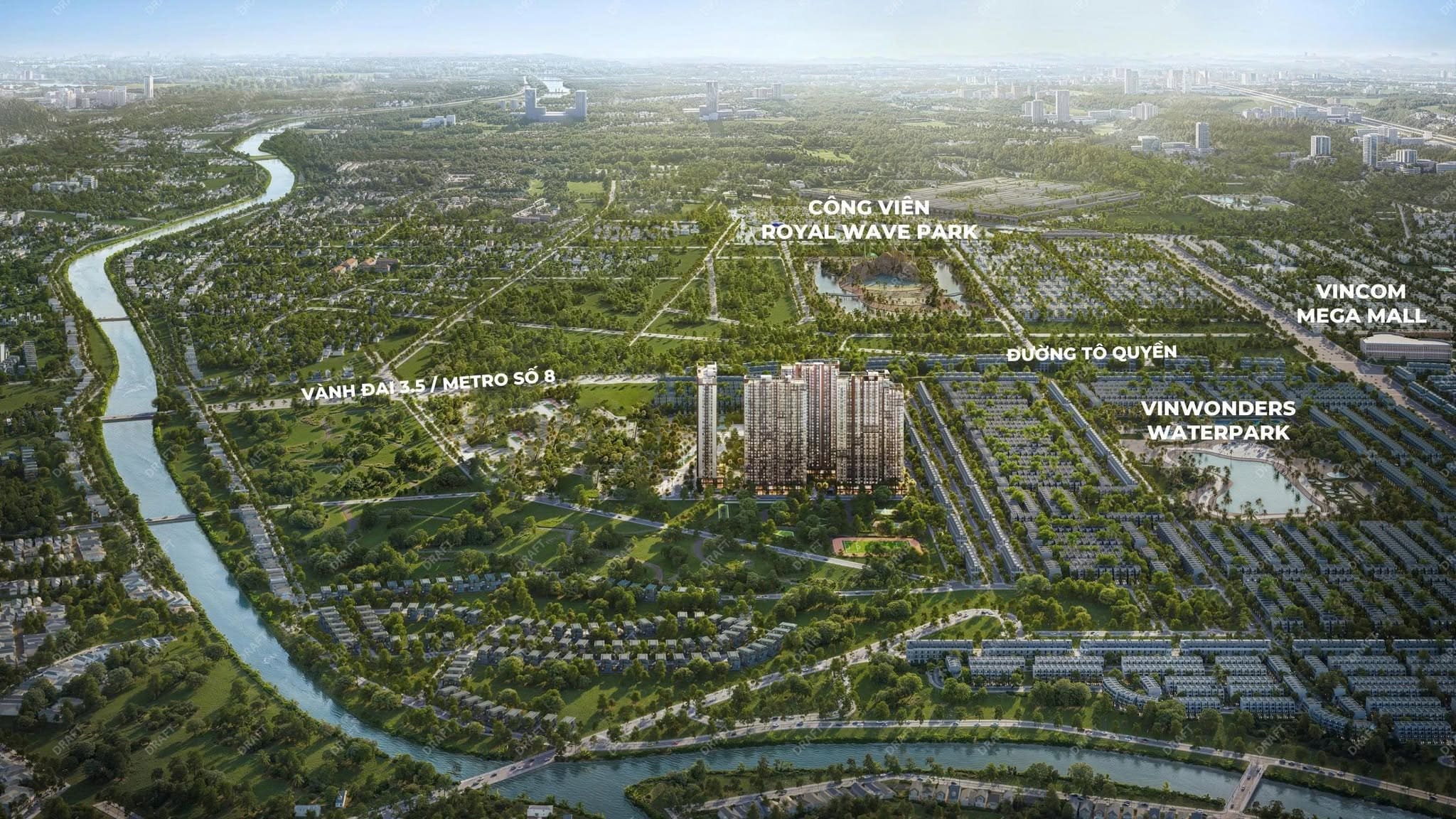 Phối cảnh vị trí kết nối giao thông và tiện ích dự án The CityOn Imperia Ocean City
